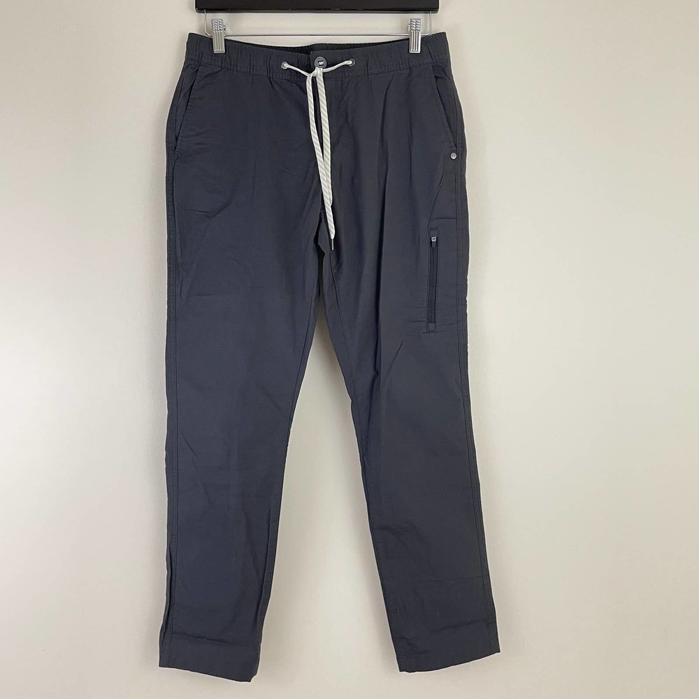 Vuori Climber Hiking Pants Men's Medium Gray Elastic Waist Drawstring Ripstop